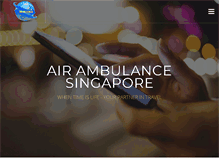 Tablet Screenshot of airambulancesingapore.com